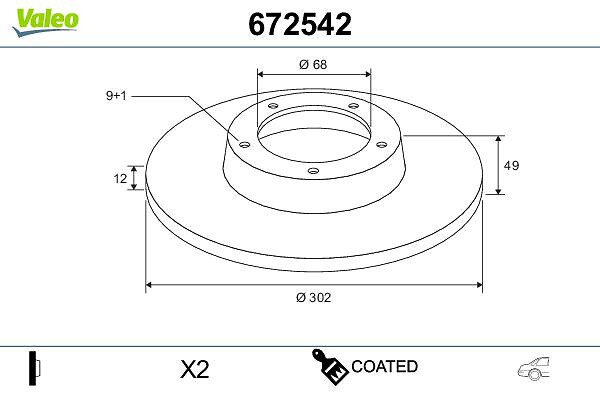 COATED BRAKE DISC AUDI A6